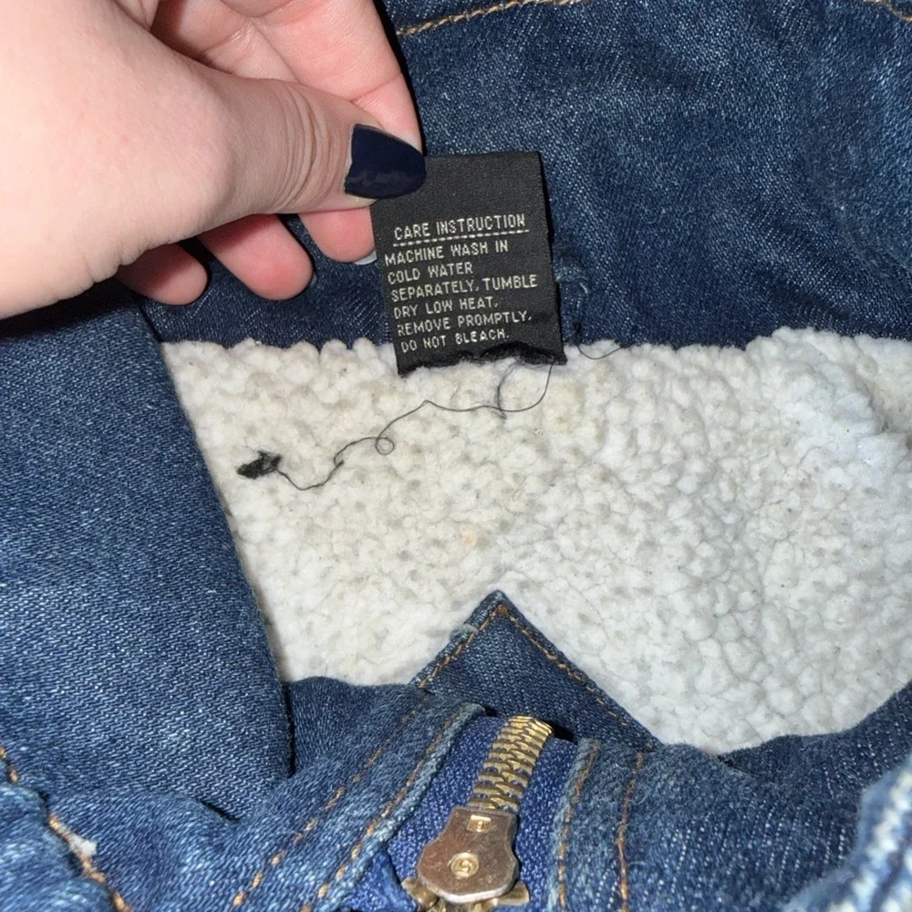 Men's Vintage Dark Blue Denim Bomber Jacket